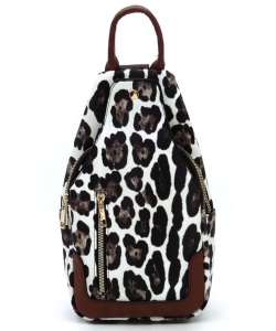 Fashion Sling Backpack AD2766 SNOW LEOPARD